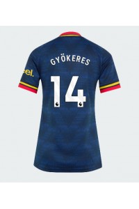 Arsenal Viktor Gyokeres #14 Fotballdrakt Borte Klær Dame 2026-27 Korte ermer